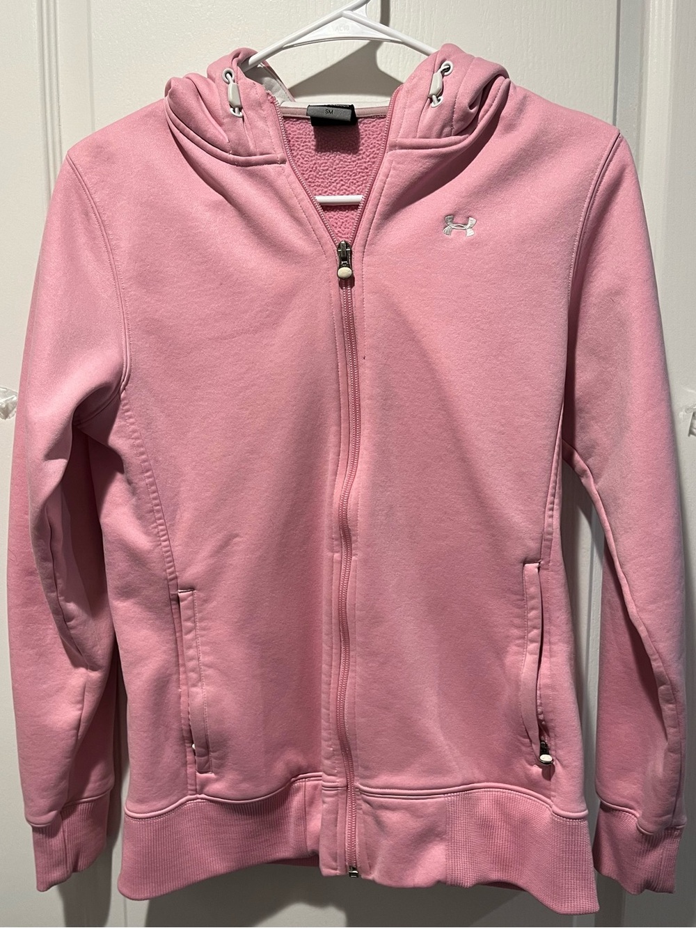 Under Armour Pink Full-Zip Hoodie with Hood